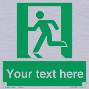 Custom Emergency Exit Left Sign